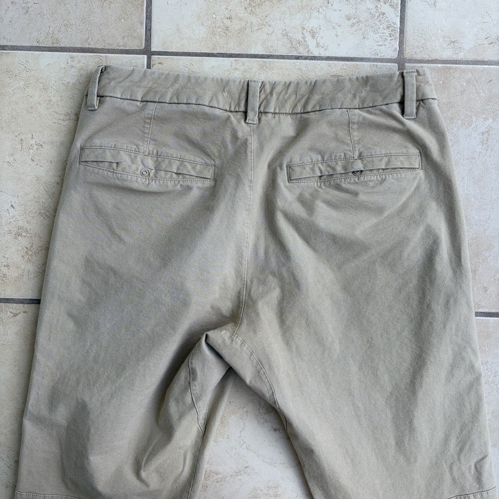 Lululemon Pants Mens 32x31 Khaki Tan Canvas Commission Slim Fit Tapered Chino - Picture 5 of 11